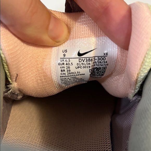 Nike Reactx Pegasus Trail 5, Sail/Crimson Tint/Jade Horizon - 9 - Picture 9 of 9